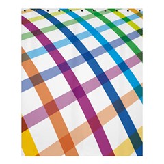 Webbing Line Color Rainbow Shower Curtain 60  X 72  (medium) 
