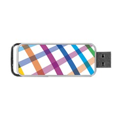 Webbing Line Color Rainbow Portable Usb Flash (one Side) by Mariart