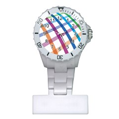 Webbing Line Color Rainbow Plastic Nurses Watch