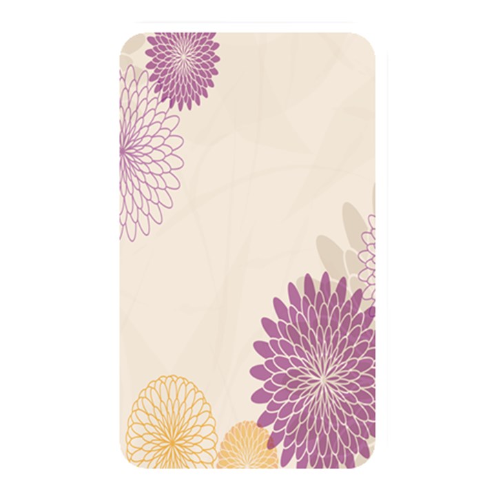 Star Sunflower Floral Grey Purple Orange Memory Card Reader