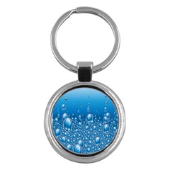 Water Bubble Blue Foam Key Chains (round) 