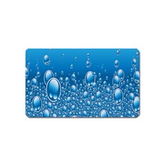 Water Bubble Blue Foam Magnet (name Card)
