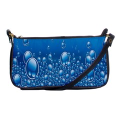 Water Bubble Blue Foam Shoulder Clutch Bags by Mariart