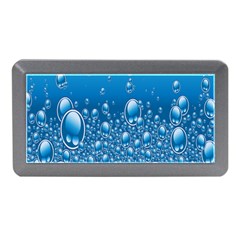 Water Bubble Blue Foam Memory Card Reader (mini) by Mariart