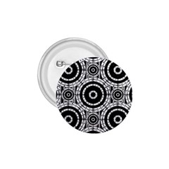 Geometric Black And White 1 75  Buttons by linceazul