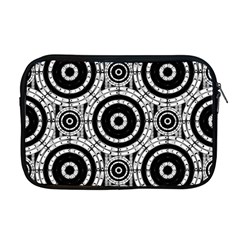 Geometric Black And White Apple Macbook Pro 17  Zipper Case by linceazul