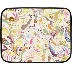 Colorful Seamless Floral Background Fleece Blanket (mini)