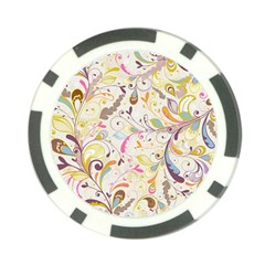 Colorful Seamless Floral Background Poker Chip Card Guard (10 Pack) by TastefulDesigns
