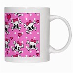 Cute skulls  White Mugs Right