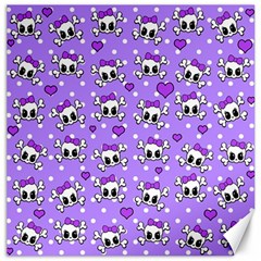 Cute skulls  Canvas 16  x 16  