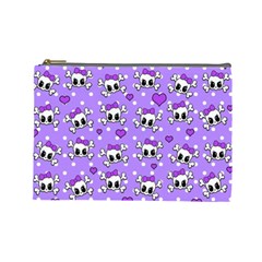 Cute skulls  Cosmetic Bag (Large) 