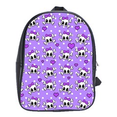 Cute skulls  School Bags(Large) 