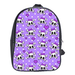 Cute skulls  School Bags (XL) 