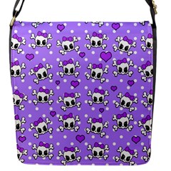 Cute skulls  Flap Messenger Bag (S)