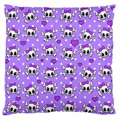Cute Skulls  Large Flano Cushion Case (two Sides) by Valentinaart