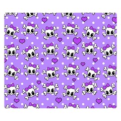 Cute skulls  Double Sided Flano Blanket (Small) 