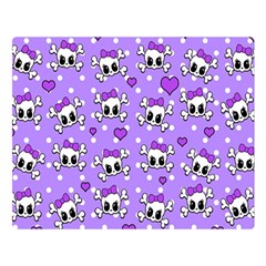 Cute skulls  Double Sided Flano Blanket (Large) 