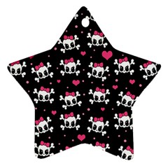 Cute Skulls  Ornament (star)