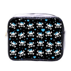 Cute Skulls  Mini Toiletries Bags by Valentinaart