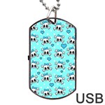 Cute skull Dog Tag USB Flash (Two Sides) Back