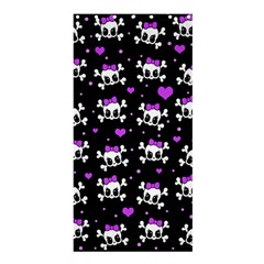 Cute Skull Shower Curtain 36  X 72  (stall)  by Valentinaart