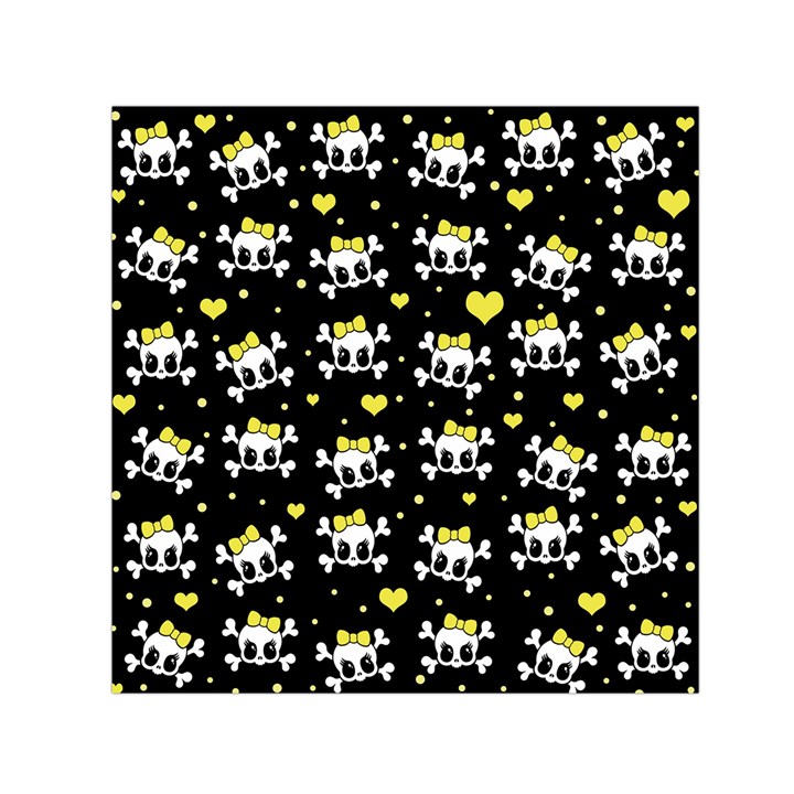 Cute skull Small Satin Scarf (Square)