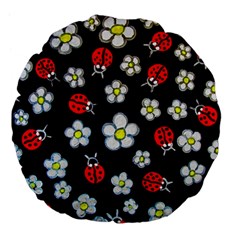 Sixties Flashback Large 18  Premium Flano Round Cushions