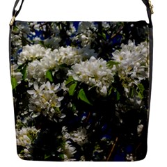 Floral Skies 2 Flap Messenger Bag (s) by dawnsiegler