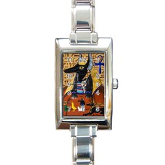 Anubis Rectangle Italian Charm Watch by dawnsiegler