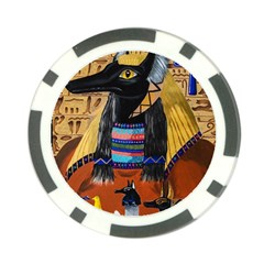 Anubis Poker Chip Card Guard by dawnsiegler