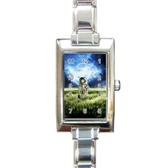 Astronaut Rectangle Italian Charm Watch