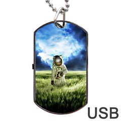 Astronaut Dog Tag USB Flash (Two Sides)