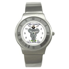 13 Alice Aimino-italy Editposterb Stainless Steel Watch (slim) by myleskennedyjunkies