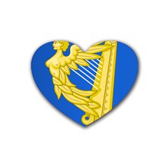 Coat Of Arms Of Ireland, 17th Century To The Foundation Of Irish Free State Heart Coaster (4 Pack)  by abbeyz71