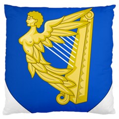 Coat Of Arms Of Ireland, 17th Century To The Foundation Of Irish Free State Large Flano Cushion Case (one Side) by abbeyz71