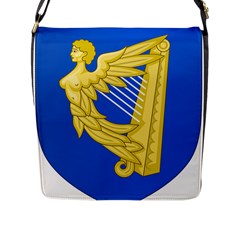 Coat Of Arms Of Ireland, 17th Century To The Foundation Of Irish Free State Flap Messenger Bag (l)  by abbeyz71