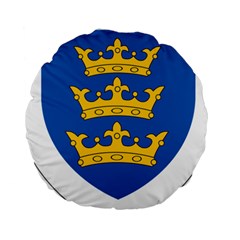 Lordship Of Ireland Coat Of Arms, 1177-1542 Standard 15  Premium Round Cushions by abbeyz71