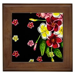 Floral Rhapsody Pt 2 Framed Tiles by dawnsiegler