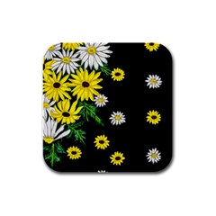 Floral Rhapsody Pt 3 Rubber Square Coaster (4 Pack)  by dawnsiegler