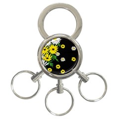 Floral Rhapsody Pt 3 3-ring Key Chains by dawnsiegler