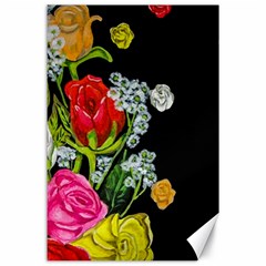 Floral Rhapsody Pt 4 Canvas 24  X 36  by dawnsiegler