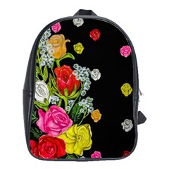 Floral Rhapsody Pt 4 School Bags(large)  by dawnsiegler