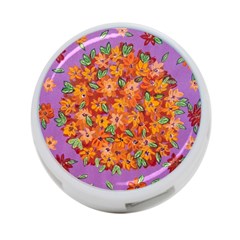 Floral Sphere 4-port Usb Hub (one Side) by dawnsiegler