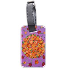 Floral Sphere Luggage Tags (two Sides) by dawnsiegler