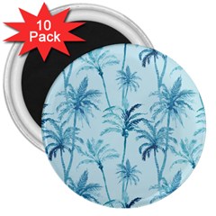 Watercolor Palms Pattern  3  Magnets (10 Pack)  by TastefulDesigns
