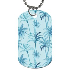 Watercolor Palms Pattern  Dog Tag (one Side) by TastefulDesigns