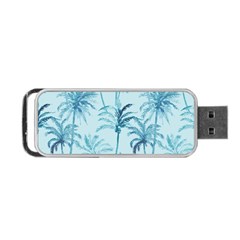 Watercolor Palms Pattern  Portable Usb Flash (one Side) by TastefulDesigns