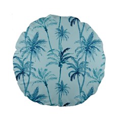 Watercolor Palms Pattern  Standard 15  Premium Round Cushions by TastefulDesigns