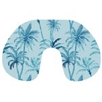 Watercolor Palms Pattern  Travel Neck Pillows Back