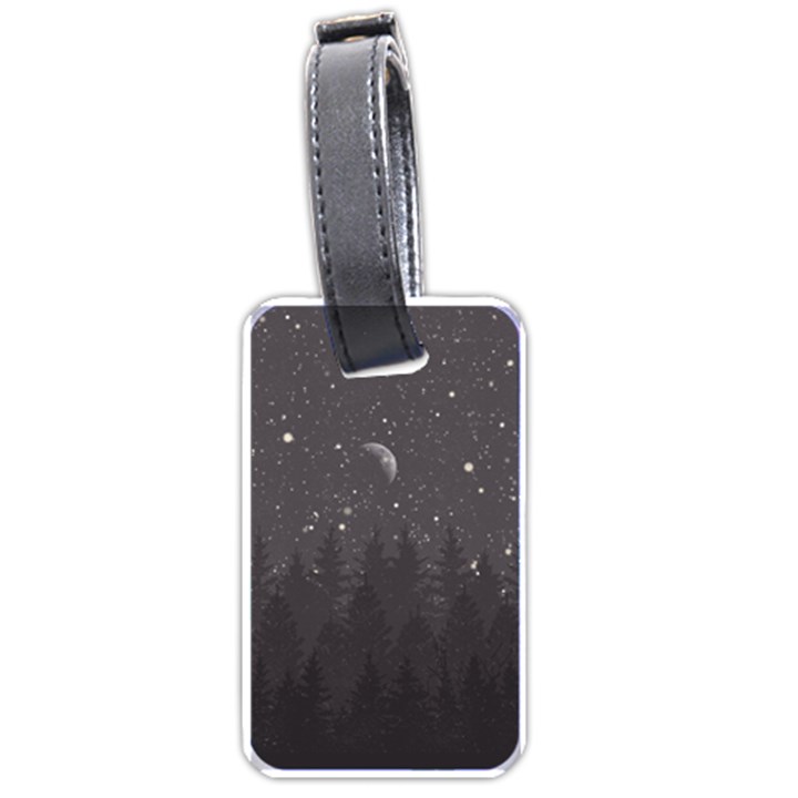 Night Full Star Luggage Tags (One Side) 